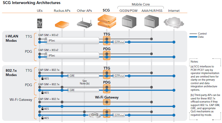 SCG Interworking Architectures